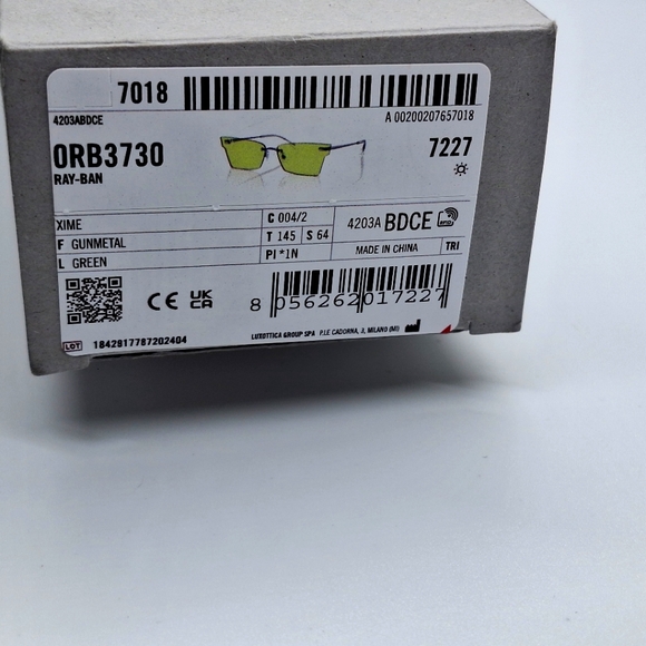 Green Lens Gunmetal Frame Ray Ban Sunglasses - Picture 5 of 6